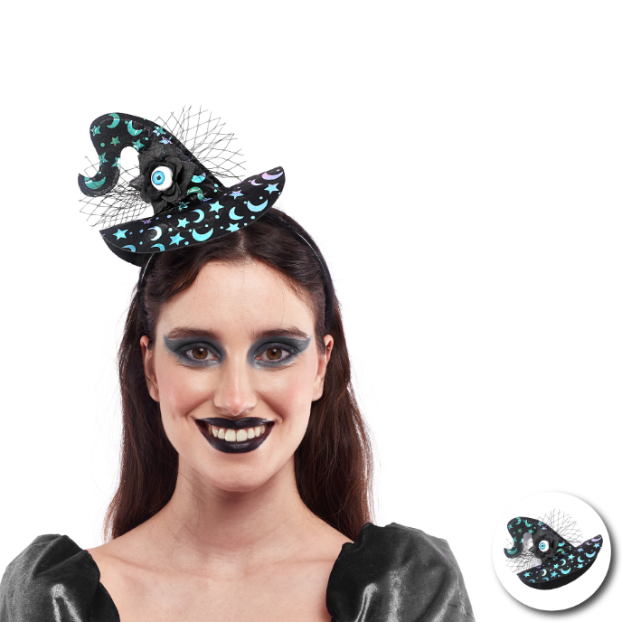 Diadema Bruja Estrellas y Luna