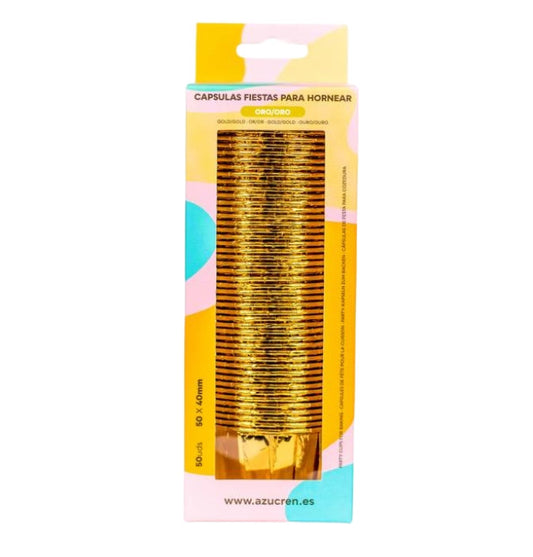 Capsulas Mini Rizadas Metalicas 50 uds