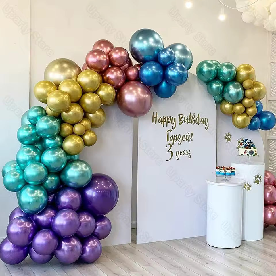 Globo Látex Cromado 36 pulgadas 90 cm