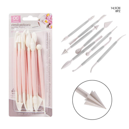 Set Herramientas de Modelado para Fondant 14,5 cm 8 uds