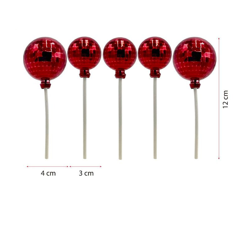 Bolas Decorativas para Tarta 12cm Pack 5 uds
