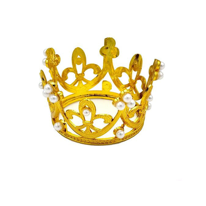 Topper Corona Perlas 5.5x3.5cm
