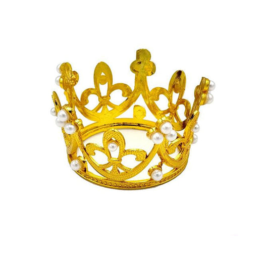 Topper Corona Perlas 5.5x3.5cm