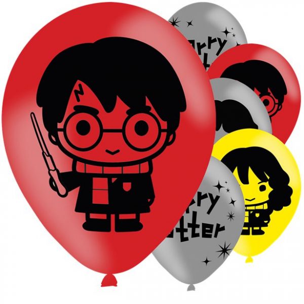 Globo Foil Latex Harry Potter 27cm 6uds