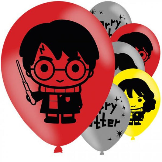 Globo Foil Latex Harry Potter 27cm 6uds