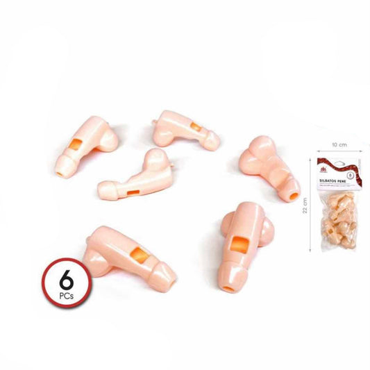 Silbato Pene Despedida- Pack 6uds