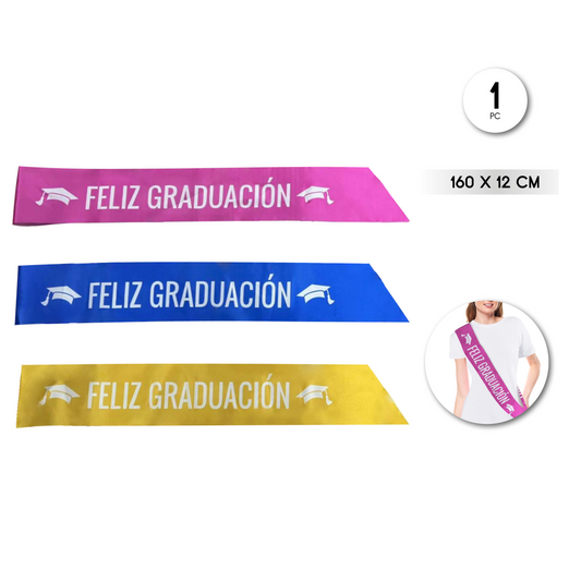 Banda Feliz Graduación Surtido Colores 160x12cm