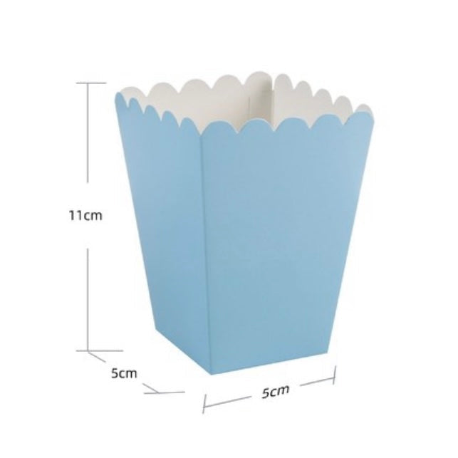 Cajas Palomitas Pequenas Color Liso 4uds