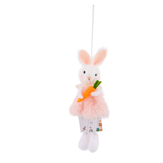 COLGANTE CONEJO PASCUA 16CM SURTIDO