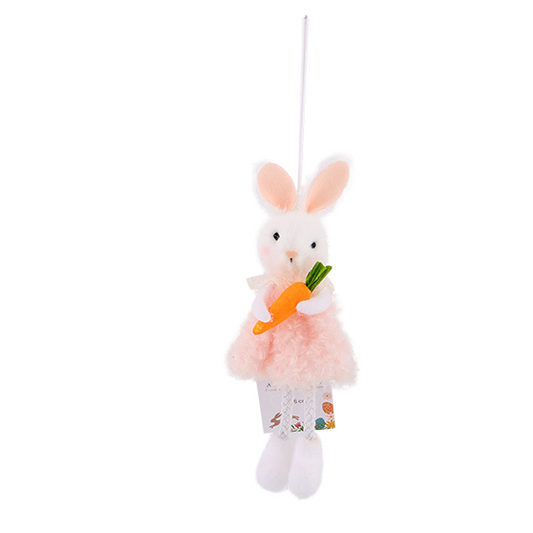 COLGANTE CONEJO PASCUA 16CM SURTIDO