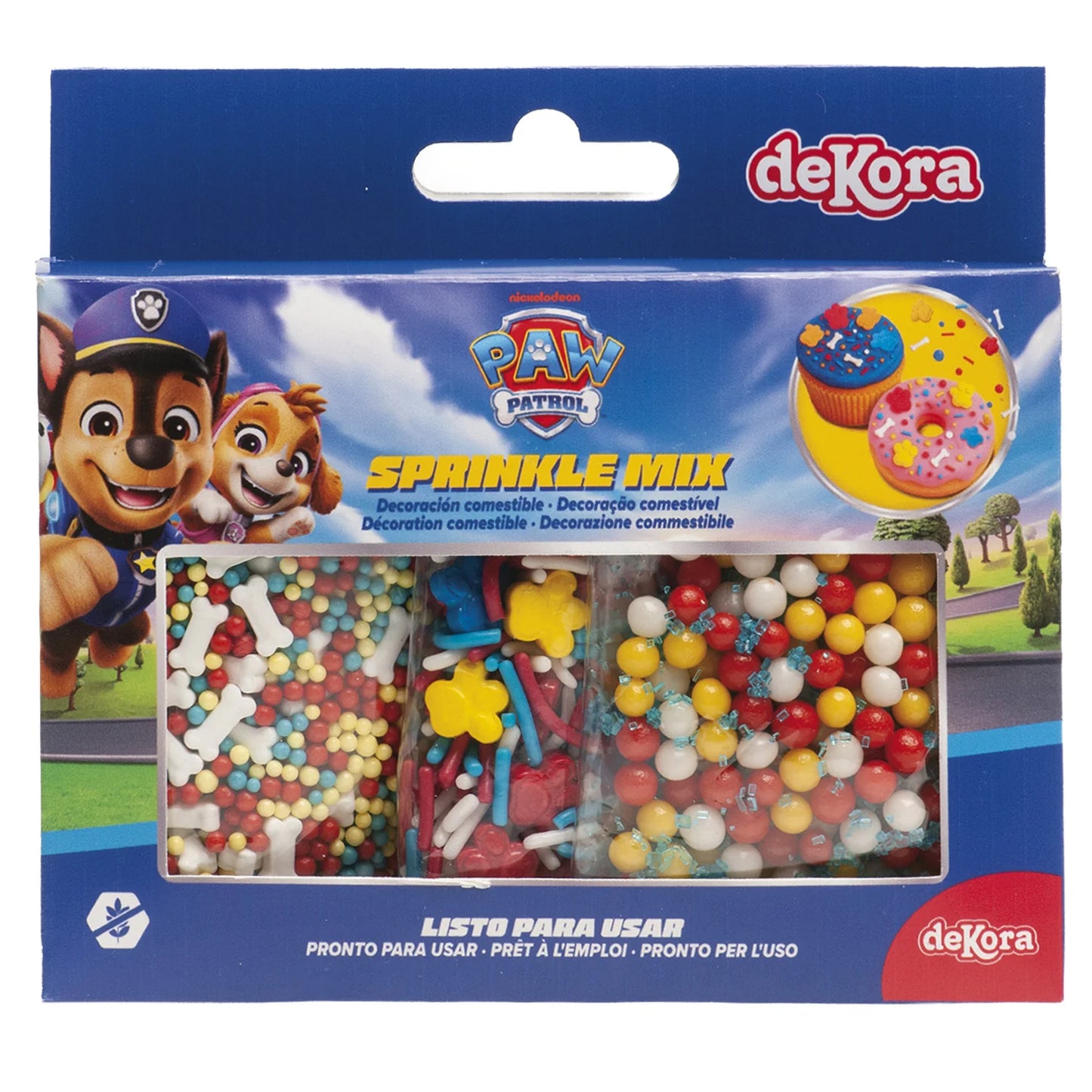 Sprinkles Decorativos Paw Patrol 70g (3x23,3g)