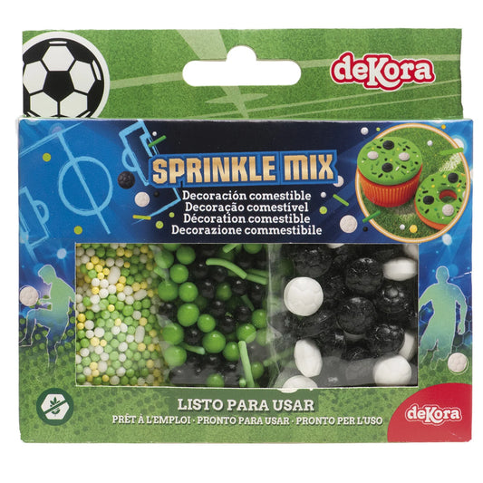 SPRINKLE MIX FOOTBALL 70G (3X23.3G) - Display
