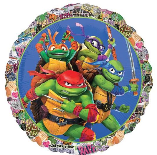 Globo Foil Tortugas Ninja Vacío 43cm