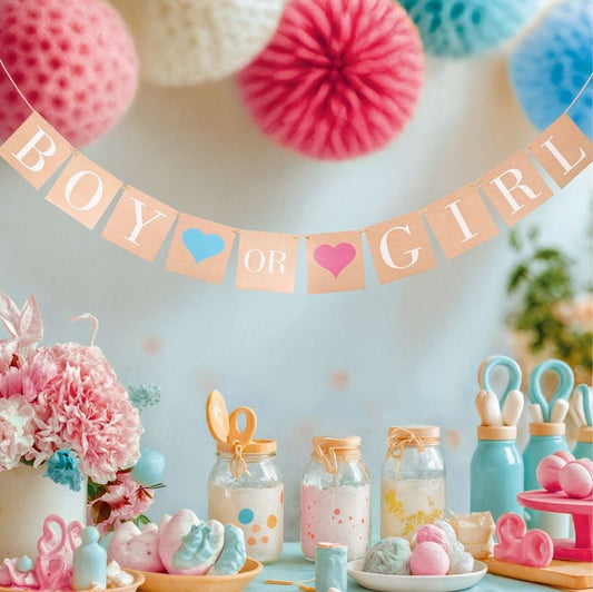 Banderín Kraft «Boy or Girl» 3 m