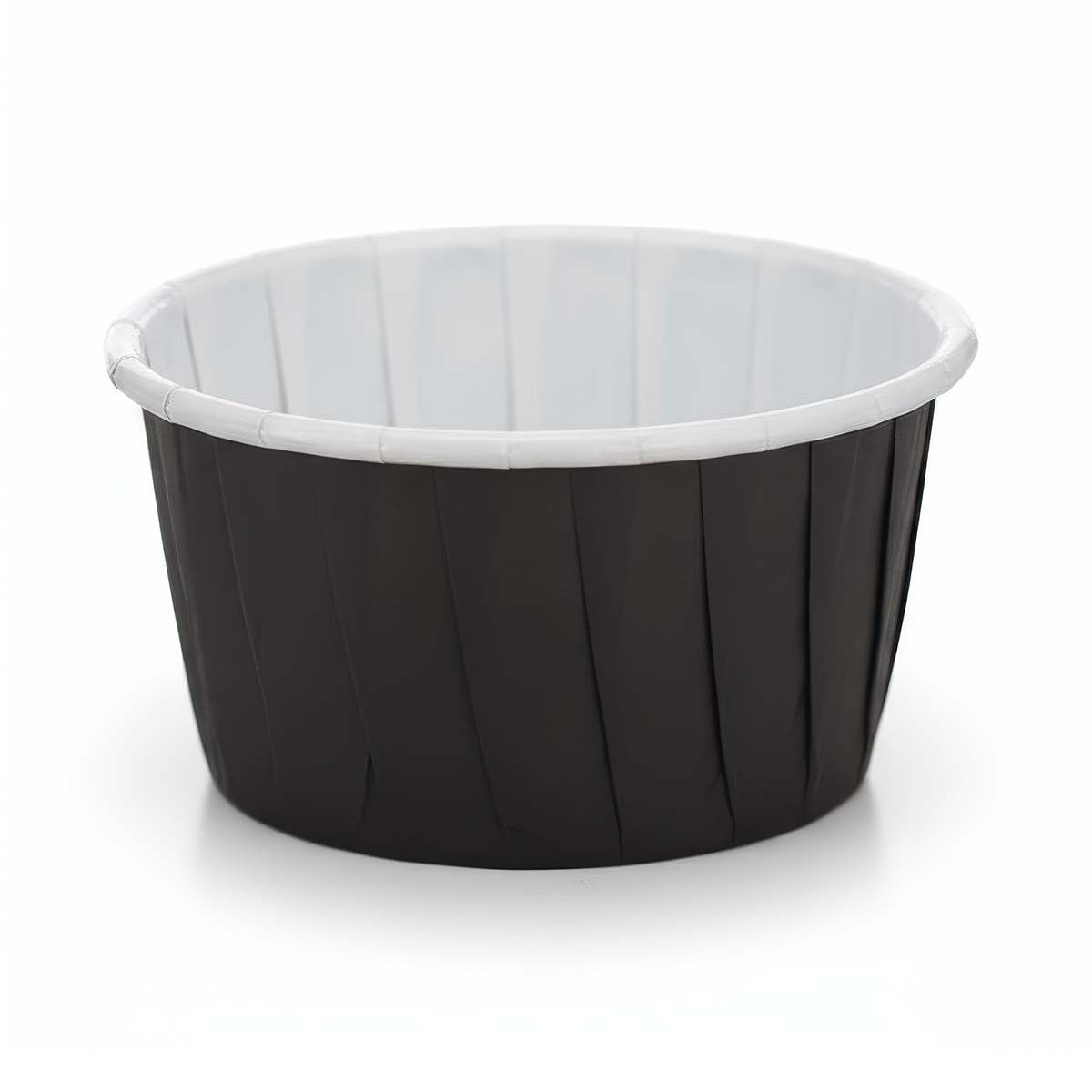 Capsulas Muffins Negro Borde Blanco 50 uds