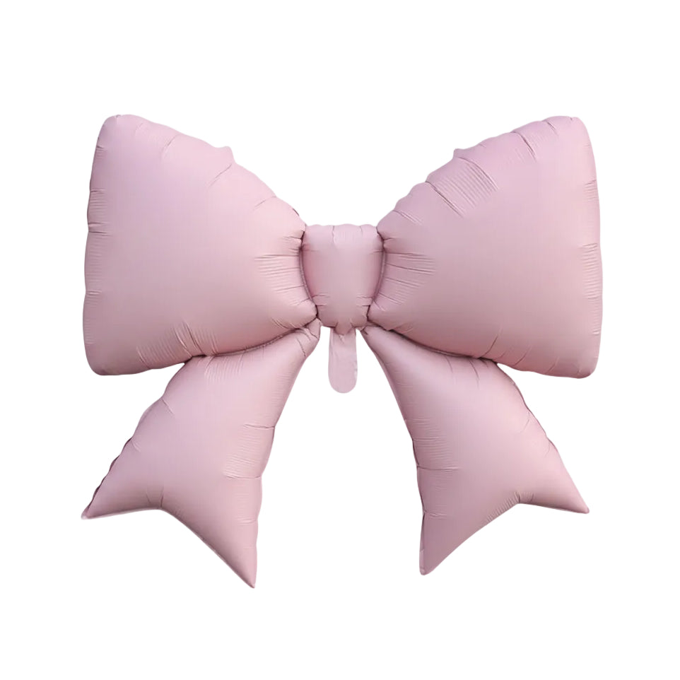 Globo Foil Lazo Gigante Rosa Palo Mate 98x75 cm