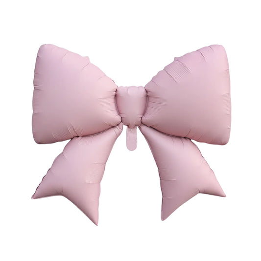 Globo Foil Lazo Gigante Rosa Palo Mate 98x75 cm