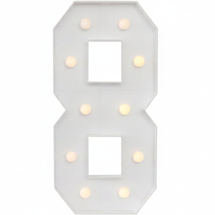 Número Luminoso KT 100cm con Luz Blanca o Amarilla