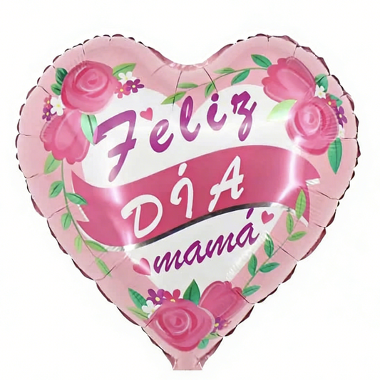 Globo Foil Feliz Día Mama 45Cm/18in