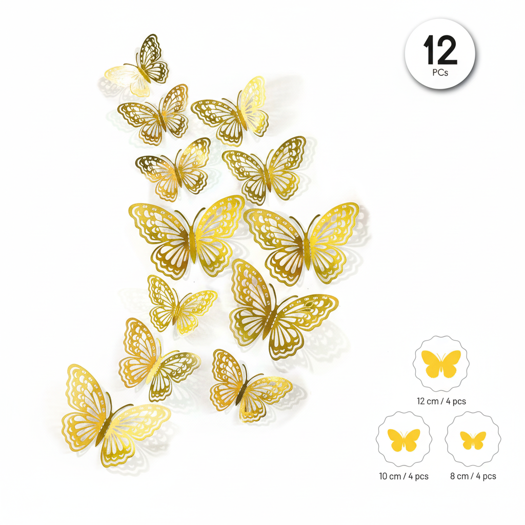 Pegatinas Mariposas 3D