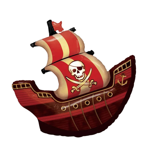 Globo Foil Barco Pirata 85 cm