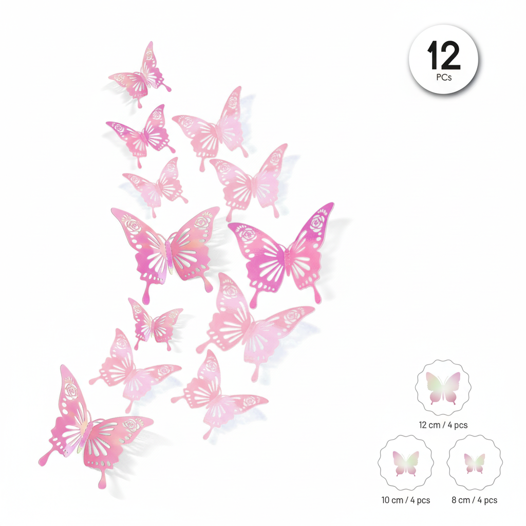 Pegatinas Mariposas 3D