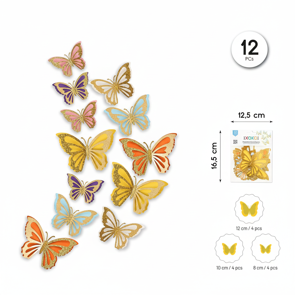 Pegatinas Mariposas 3D