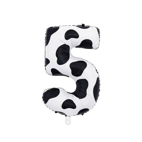 Globo Foil Número 80 cm (32") Estampado Vaca