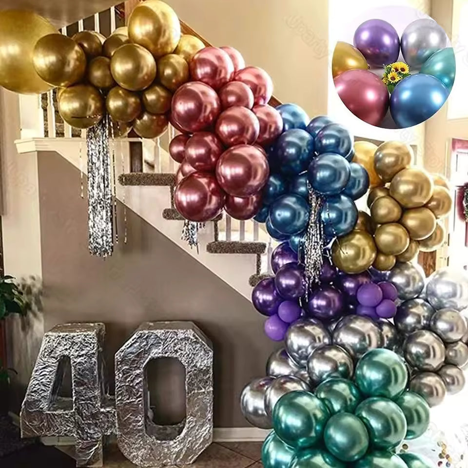Globo Látex Cromado 36 pulgadas 90 cm