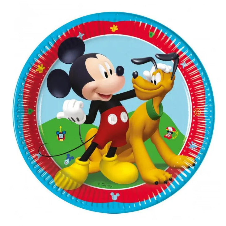 Platos Mickey Mouse y Pluto 20cm 6uds