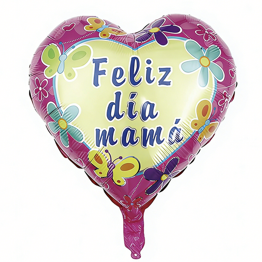 Globo Foil Feliz Día Mama 45cm/18in