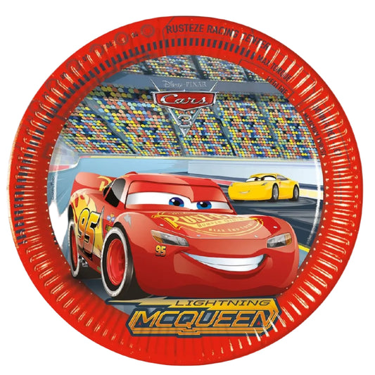 Platos de papel Cars 6 uds