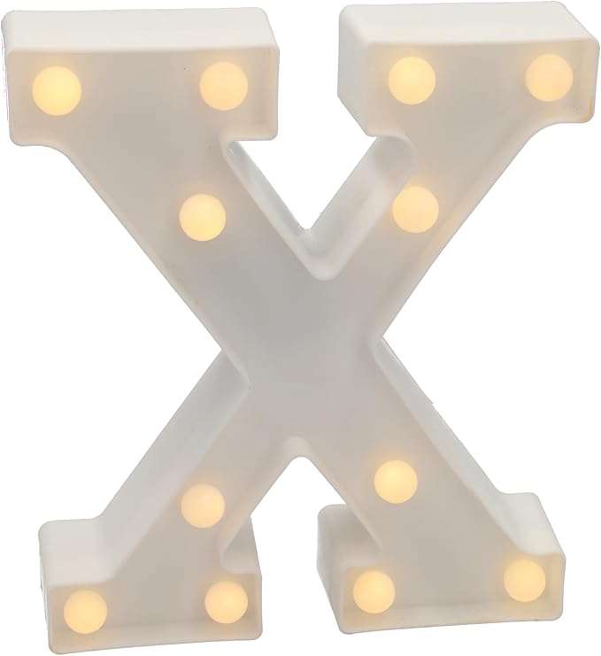 Letra Luminosa LED Luz Blanca Cálida 22x14 cm | A-Z