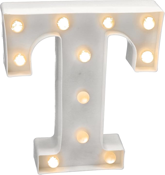 Letra Luminosa LED Luz Blanca Cálida 22x14 cm | A-Z