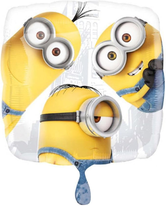 Globo Foil Minions Cuadrado 46cm