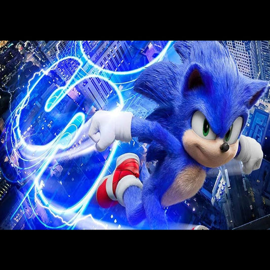 PANCARTA SONIC TELA 100*150CM FONDO