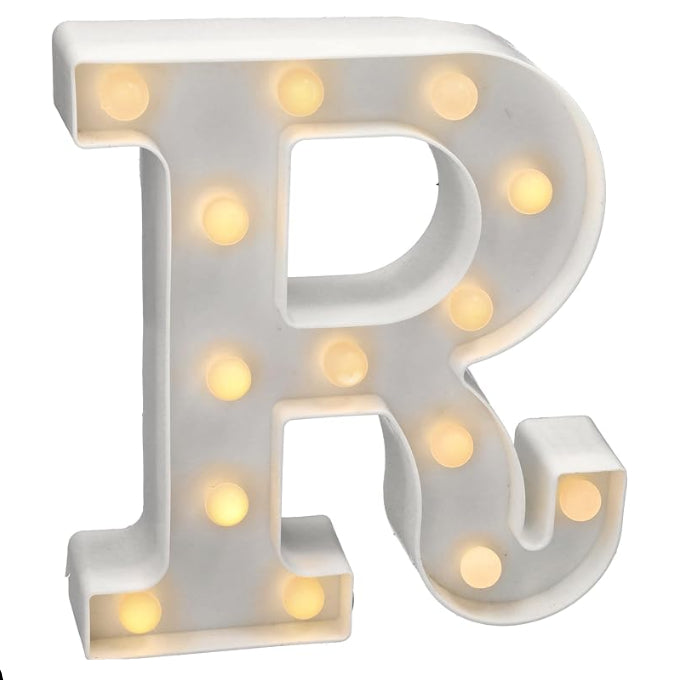 Letra Luminosa LED Luz Blanca Cálida 22x14 cm | A-Z