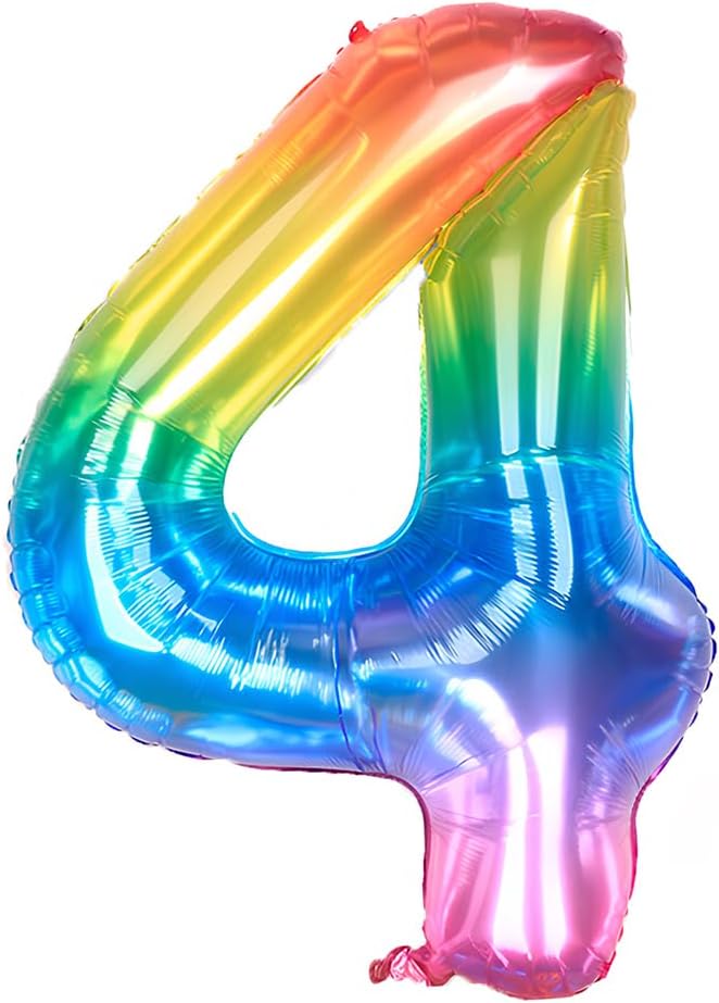 Globo Foil Número Gigante Transparente Jelly 86 cm (32")