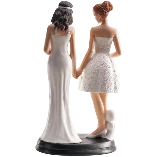 Figura Tarta Boda Pareja de Chicas 20 cm