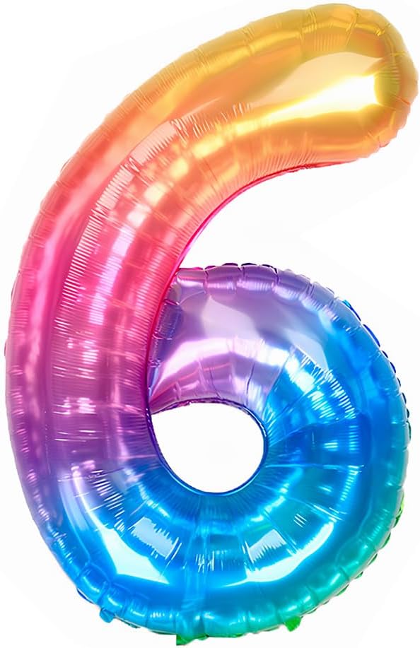 Globo Foil Número Gigante Transparente Jelly 86 cm (32")