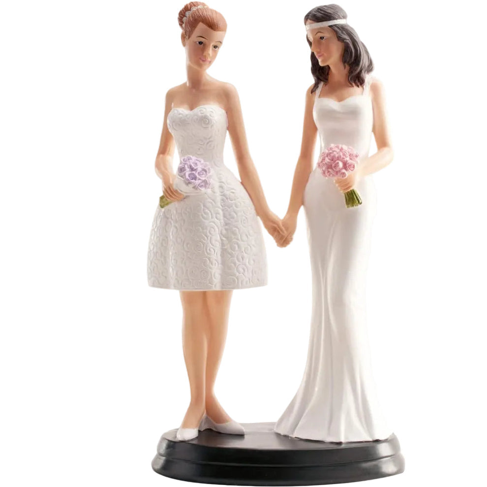 Figura Tarta Boda Pareja de Chicas 20 cm
