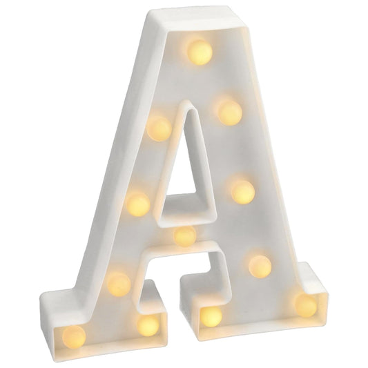 Letra Luminosa LED Luz Blanca Cálida 22x14 cm | A-Z