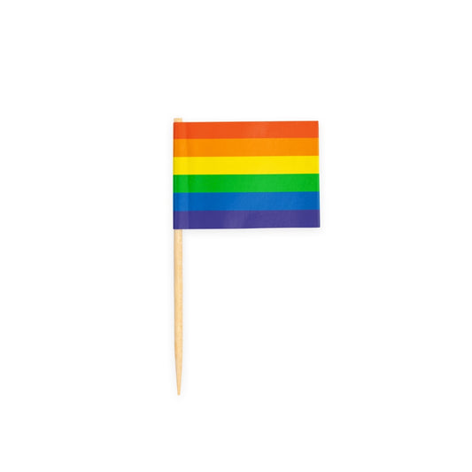 Banderitas Palillo Arcoíris 50 uds