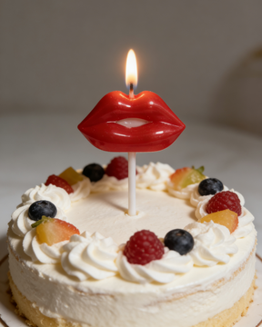 Vela Labios - Decorativa Cumpleaños
