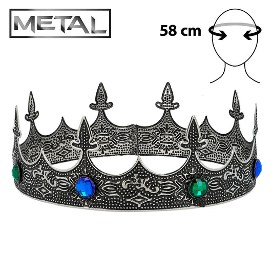 Corona de Metal Royalty Plateada
