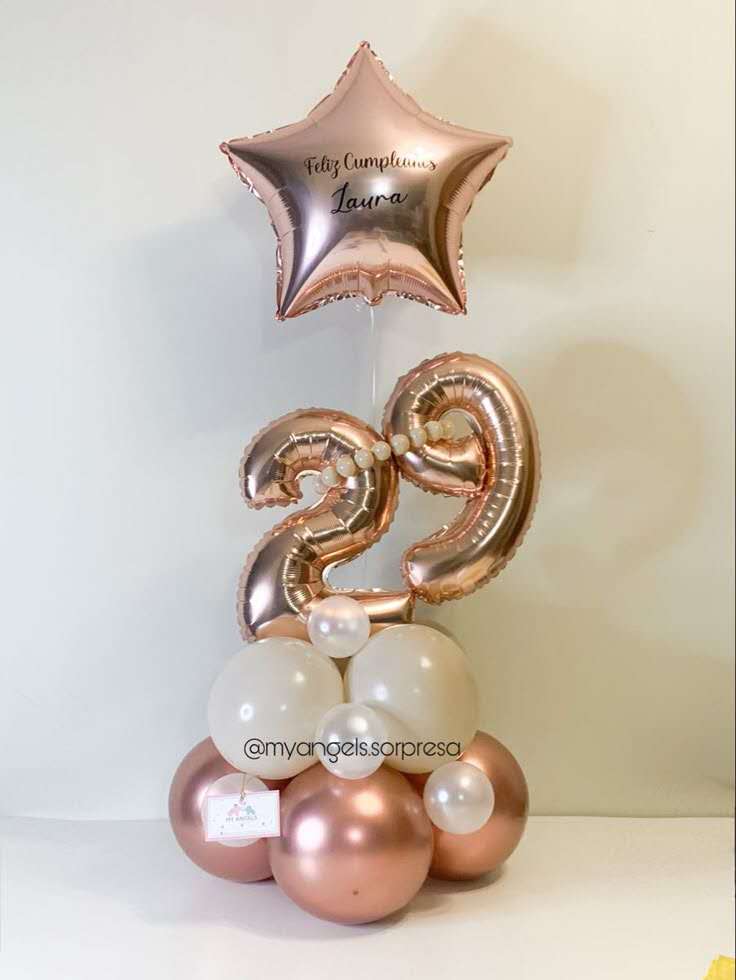 Columna de Globos de Números Personalizado | Decoración a Medida