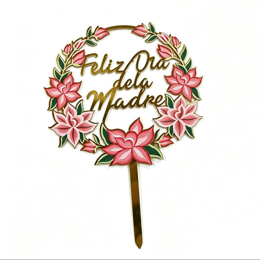 Topper «Feliz Día de la Madre» 13 cm