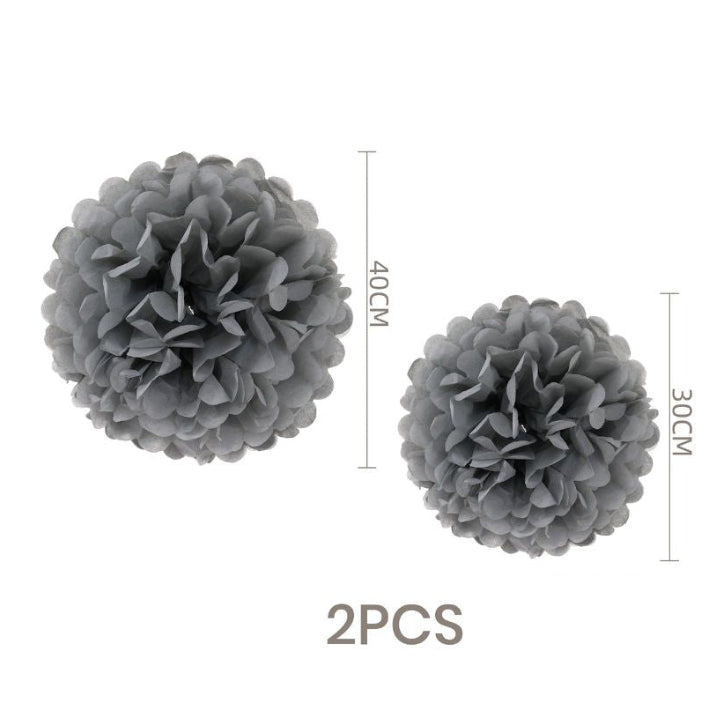 Pompones de Papel 20cm Pack 2 unidades Varios Colores