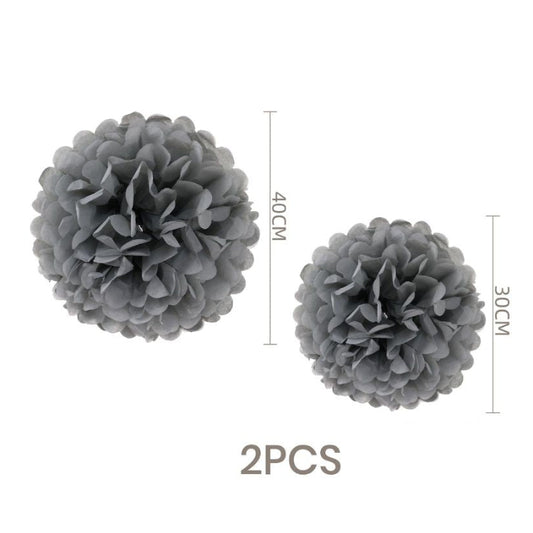 Pompones de Papel 20cm Pack 2 unidades Varios Colores