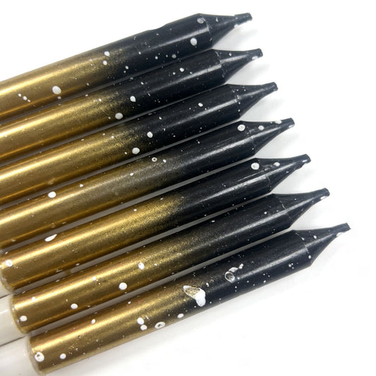 Vela Degradé con Puntos Blancos 8cm -6uds